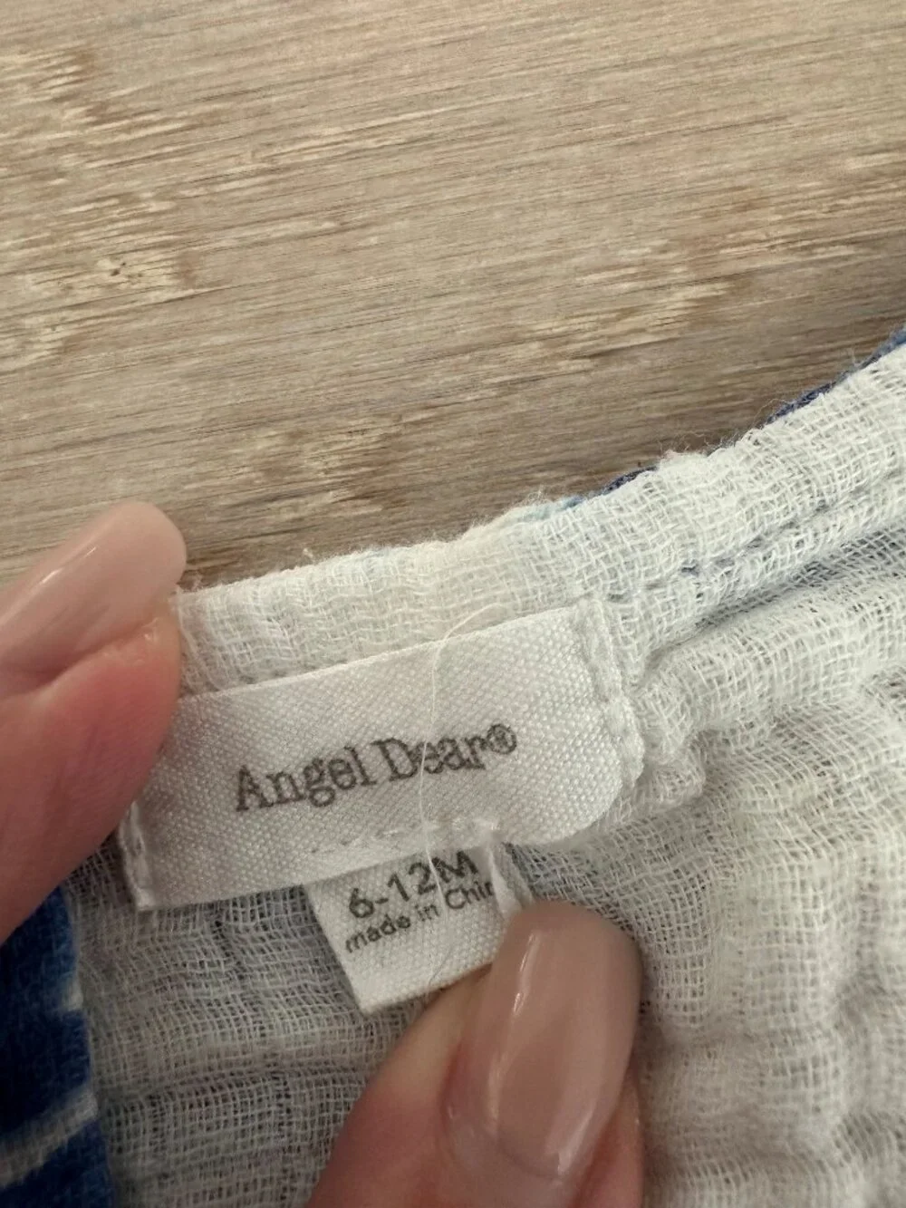 Angel Dear Blue Whale Muslin Shortall Romper